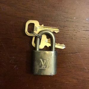 Louis Vuitton lock and key